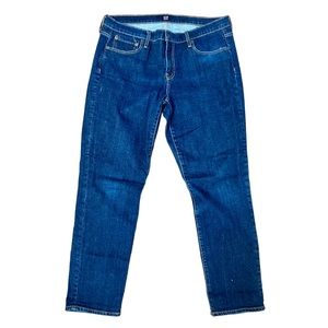 GAP Denim Real Straight Dark Wash Jeans Stretch Women’s Size 32R